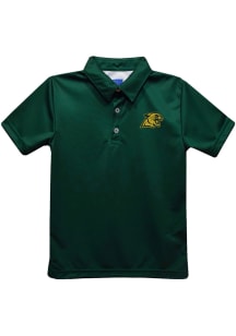 Northern Michigan Wildcats Youth Green Team Short Sleeve Polo Shirt