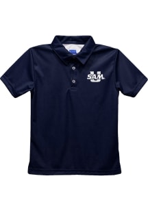 Samford University Bulldogs Youth Navy Blue Team Short Sleeve Polo Shirt