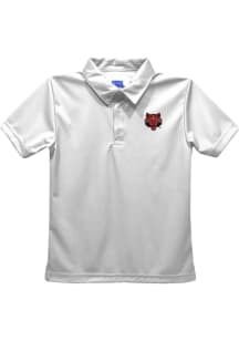 Arkansas State Red Wolves Youth White Team Short Sleeve Polo Shirt