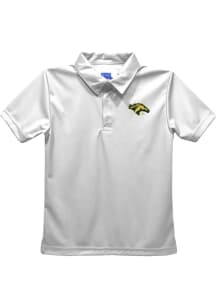Cal Poly Mustangs Youth White Team Short Sleeve Polo Shirt