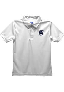 Creighton Bluejays Youth White Team Short Sleeve Polo Shirt