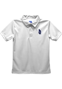 Vive La Fete Duquesne Dukes Youth White Team Short Sleeve Polo Shirt