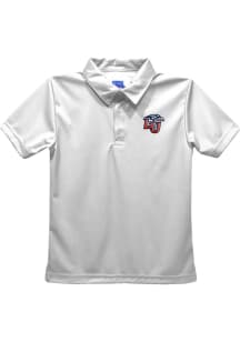 Liberty Flames Youth White Team Short Sleeve Polo Shirt