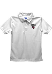 Maine Black Bears Youth White Team Short Sleeve Polo Shirt