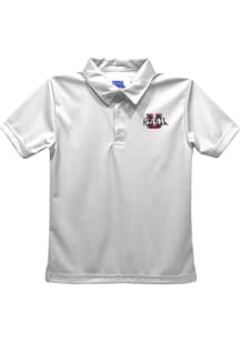 Samford University Bulldogs Youth White Team Short Sleeve Polo Shirt