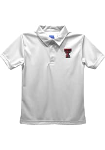 Texas Tech Red Raiders Youth White Team Short Sleeve Polo Shirt