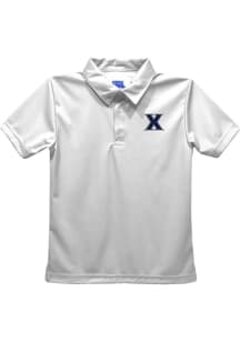 Xavier Musketeers Youth White Team Short Sleeve Polo Shirt
