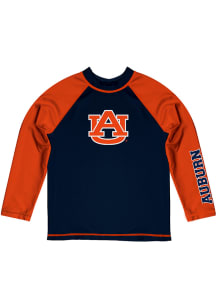 Auburn Tigers Baby Navy Blue Rash Guard Long Sleeve T-Shirt