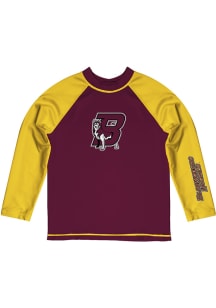 Bloomsburg University Huskies Baby Maroon Rash Guard Long Sleeve T-Shirt