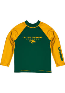 Cal Poly Mustangs Baby Green Rash Guard Long Sleeve T-Shirt