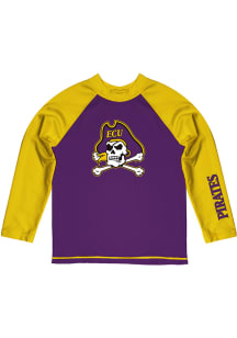 East Carolina Pirates Baby Purple Rash Guard Long Sleeve T-Shirt