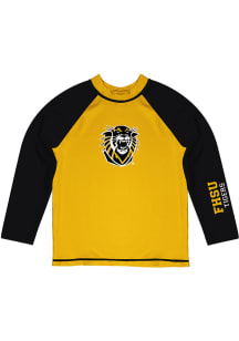 Fort Hays State Tigers Baby Gold Rash Guard Long Sleeve T-Shirt