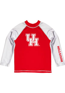 Houston Cougars Baby Red Rash Guard Long Sleeve T-Shirt