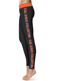 Cal State Fullerton Titans Womens Black Stripe Plus Size Athletic Pants