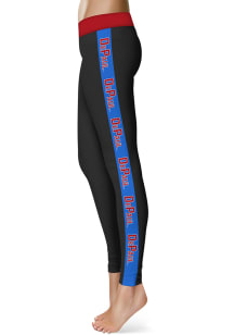 DePaul Blue Demons Womens Black Stripe Plus Size Athletic Pants
