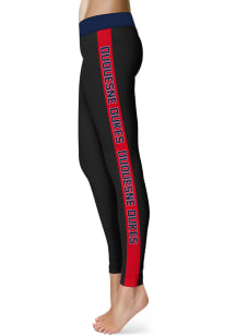Vive La Fete Duquesne Dukes Womens Black Stripe Plus Size Athletic Pants