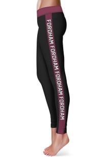 Fordham Rams Womens Black Stripe Plus Size Athletic Pants