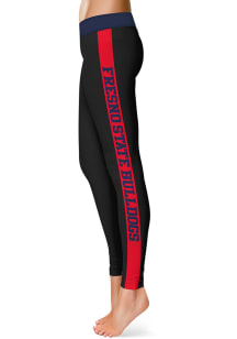 Fresno State Bulldogs Womens Black Stripe Plus Size Athletic Pants