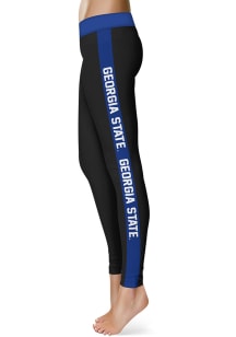 Vive La Fete Georgia State Panthers Womens Black Stripe Plus Size Athletic Pants