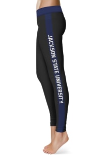 Vive La Fete Jackson State Tigers Womens Black Stripe Plus Size Athletic Pants