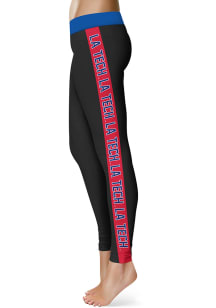 Louisiana Tech Bulldogs Womens Black Stripe Plus Size Athletic Pants