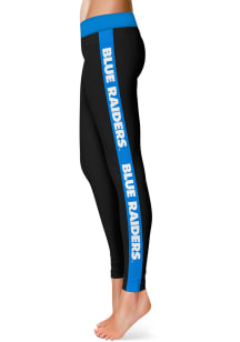 Middle Tennessee Blue Raiders Womens Black Stripe Plus Size Athletic Pants
