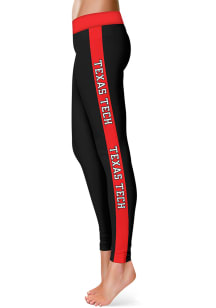 Texas Tech Red Raiders Womens Black Stripe Plus Size Athletic Pants