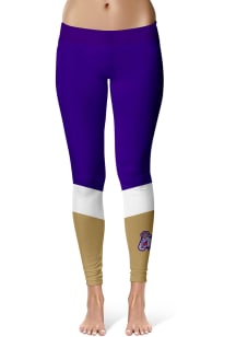 James Madison Dukes Womens Purple Colorblock Pants