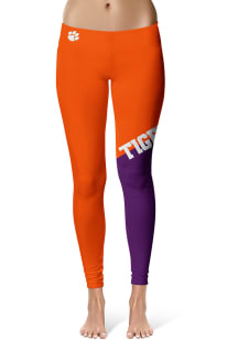 Clemson Tigers Womens Orange Colorblock Pants