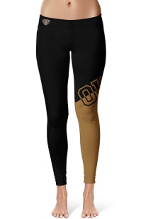 Oakland University Golden Grizzlies Womens Black Colorblock Pants