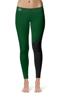 Ohio Bobcats Womens Green Colorblock Pants