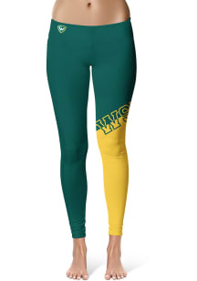 Wayne State Warriors Womens Green Colorblock Pants