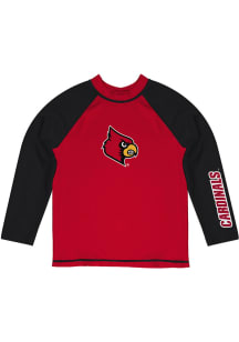 Louisville Cardinals Baby Red Rash Guard Long Sleeve T-Shirt