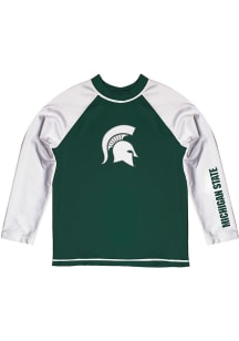 Michigan State Spartans Baby Green Rash Guard Long Sleeve T-Shirt