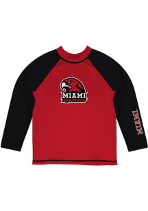 Miami RedHawks Baby Red Rash Guard Long Sleeve T-Shirt