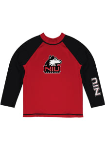 Vive La Fete Northern Illinois Huskies Baby Red Rash Guard Long Sleeve T-Shirt