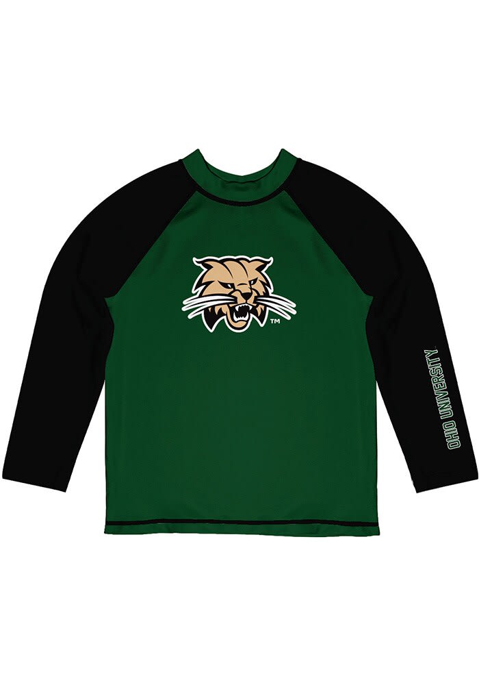 Vive La Fete Ohio Bobcats Baby Green Rash Guard Long Sleeve T-Shirt