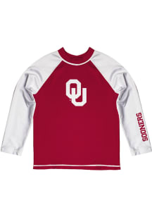 Oklahoma Sooners Baby Red Rash Guard Long Sleeve T-Shirt