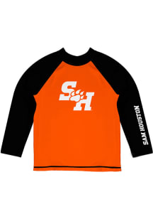 Sam Houston State Bearkats Baby Orange Rash Guard Long Sleeve T-Shirt