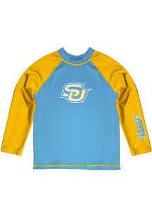 Vive La Fete Southern University Jaguars Baby Blue Rash Guard Long Sleeve T-Shirt