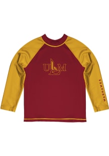 Louisiana-Monroe Warhawks Baby Maroon Rash Guard Long Sleeve T-Shirt