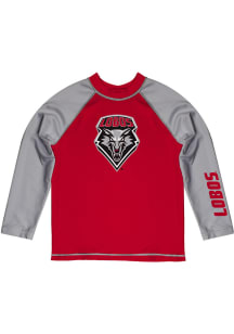 New Mexico Lobos Baby Red Rash Guard Long Sleeve T-Shirt