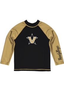 Vanderbilt Commodores Baby Black Rash Guard Long Sleeve T-Shirt