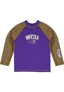 Western Carolina Baby Purple Rash Guard Long Sleeve T-Shirt