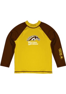 Western Michigan Broncos Baby Gold Rash Guard Long Sleeve T-Shirt