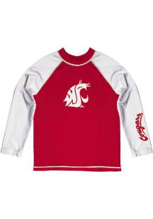 Washington State Cougars Baby Crimson Rash Guard Long Sleeve T-Shirt