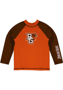 Vive La Fete Bowling Green Falcons Toddler Orange Rash Guard Long Sleeve T-Shirt