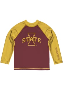 Iowa State Cyclones Toddler Maroon Rash Guard Long Sleeve T-Shirt