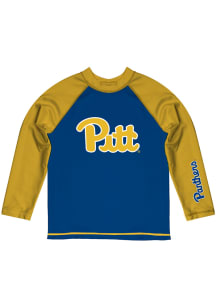 Pitt Panthers Toddler Blue Rash Guard Long Sleeve T-Shirt