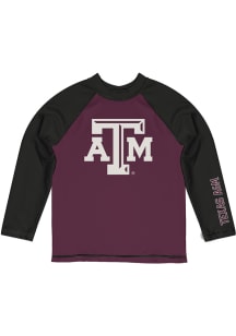 Texas A&amp;M Aggies Toddler Maroon Rash Guard Long Sleeve T-Shirt